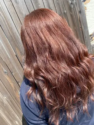 セミロング カラー ブリーチカラー🫧 森　凪沙のヘアスタイル