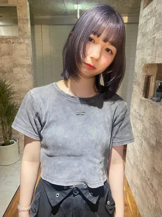 ミディアム カラー mai / linoah˚✧のヘアスタイル