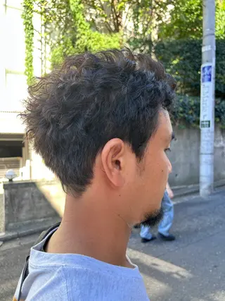 ショート パーマ メンズ メンズパーマ ジンのヘアスタイル