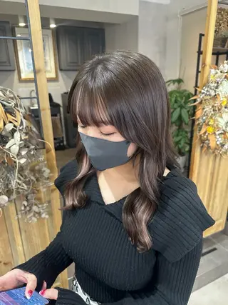 セミロング カラー Nizihair / Mizuki.*✿のヘアスタイル