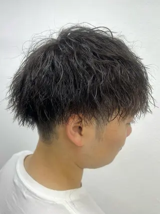 パーマ メンズ ダブルスキルエクステ /羽エクステ白石宇由のヘアスタイル