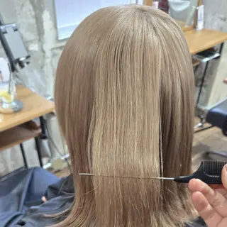 カラー 艶髪縮毛矯正×透明感 カラー◎mikuのヘアスタイル