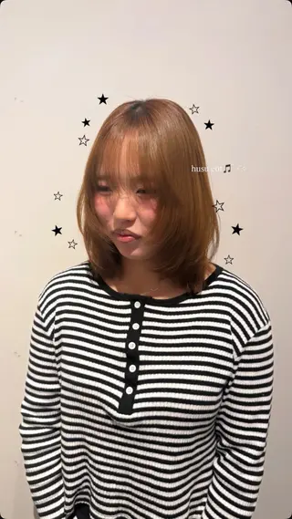 ミディアム KANO🐈‍⬛🎀 韓国風/レイヤーのヘアスタイル