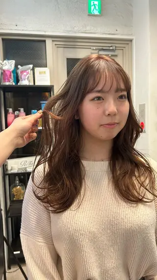 ロング カラー じゅわっと暖色カラー 🍊Moemiのヘアスタイル