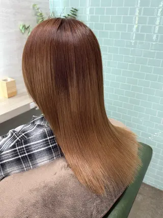 ミディアム 縮毛矯正/ /関内/あべももこのヘアスタイル
