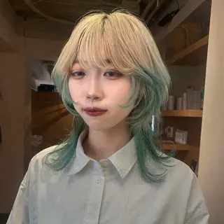 ロング カラー ナホ/ハイトーン/ ブリーチ/ヘッドスパのヘアスタイル