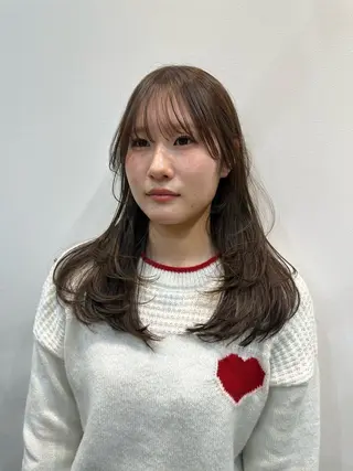ミディアム カラー ❤️アヤカ Wカラー ボブ レイヤー❤️のヘアスタイル
