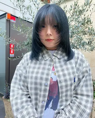 ミディアム qpula クプラのヘアスタイル