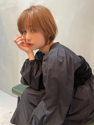 ショート カラー ショート/ボブ/ 心斎橋/宮脇美奈のヘアスタイル