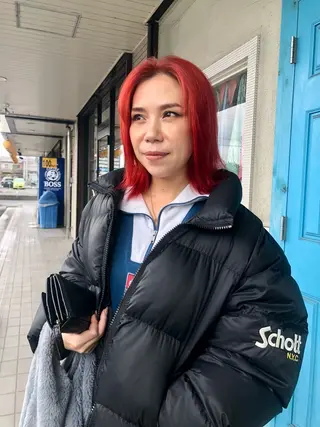 ミディアム カラー 原田 慎吾のヘアスタイル