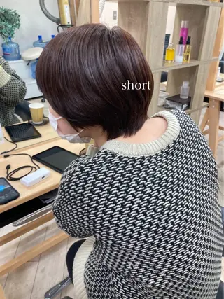 ショート カラー 初めてのショート お任せください✂️のヘアスタイル