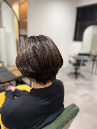 ショート オリーブ🫒レイヤー /平尾/りの‎🤍のヘアスタイル
