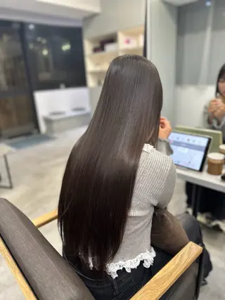 ロング 絶対綺麗な暖色カラー 🎯あります✨増渕✨のヘアスタイル