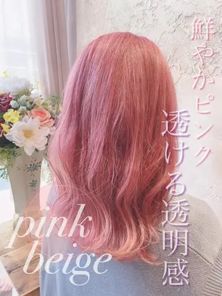 セミロング カラー 韓国風ヘア✻透明感 カラー✻yukaのヘアスタイル