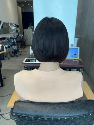 ミディアム 平栗 篤のヘアスタイル