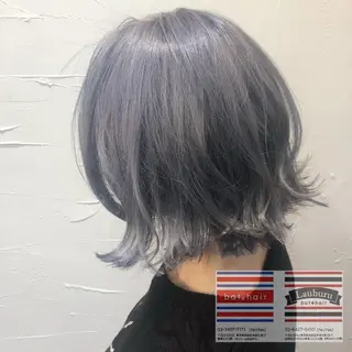 ショート カラー パーマ ヘアアレンジ メンズ キッズ ネイル バトヘアー渋谷 officialのヘアスタイル