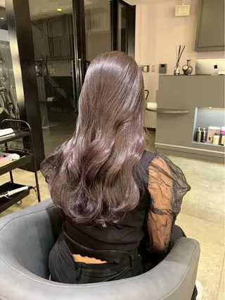 セミロング 髪質改善 Noe心斎橋店のヘアスタイル