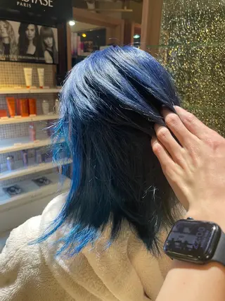 ミディアム 阿部 祥大のヘアスタイル