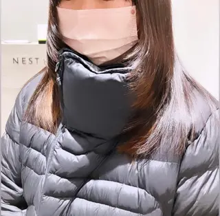 ロング サキ🤍ハイトーン 🩰くびれ巻きヘアのヘアスタイル