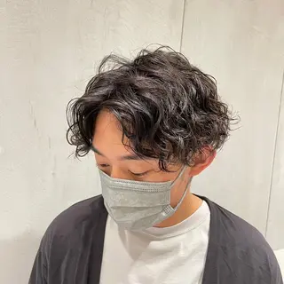ショート パーマ ナチュラル/韓国💎 haruka 💎のヘアスタイル