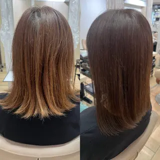 ミディアム カラー 高橋 香奈のヘアスタイル