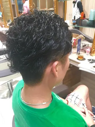 パーマ メンズ 店長 小池アキトのヘアスタイル