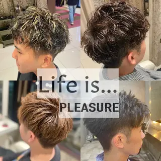 ショート メンズ 岡田 駿也のヘアスタイル