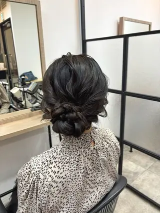 ロング ヘアアレンジ 大阪／ハイトーン ／アレンジ／りなのヘアスタイル