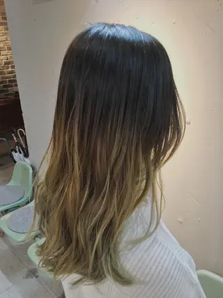 ロング カラー パーマ 代表 中島貴志のヘアスタイル