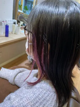 セミロング カラー 🍀ヘアケア特化 ナカザワのヘアスタイル