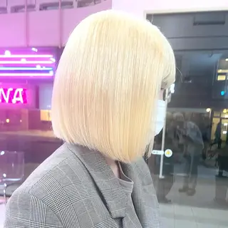 ショート ❄️💛エクステ ブリーチ❄️yukiのヘアスタイル