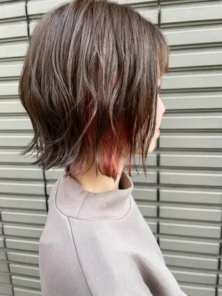 ショート カラー ハイライト／艶カラー 大河シンジのヘアスタイル
