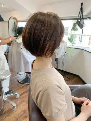 ショート 縮毛矯正/ショート/ レイヤー/畑中正敏のヘアスタイル