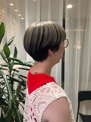 ショート 🤎オリーブカラー× パーマ特化💫森口のヘアスタイル