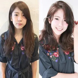 ロング 髪質改善縮毛矯正 専門店のヘアスタイル