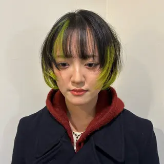 ショート 🎀ハイトーン/ 艶カラー/夕月🎀のヘアスタイル