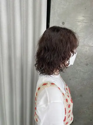 パーマ ボブパーマコテ巻き風 パーマNo1深江秀平のヘアスタイル