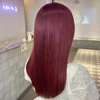 ロング カラー うる艶カラー /縮毛矯正✨レオンのヘアスタイル