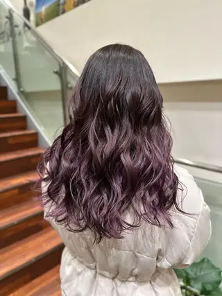 ロング カラー レイヤー/グレージュ メンズパーマのヘアスタイル