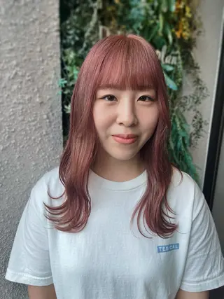 セミロング 🪽ナチュラルヘア* 大下唯奈🪽🫧のヘアスタイル