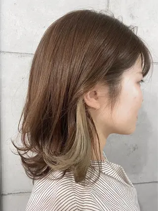 ミディアム カラー hair terra ce M奈良店のヘアスタイル