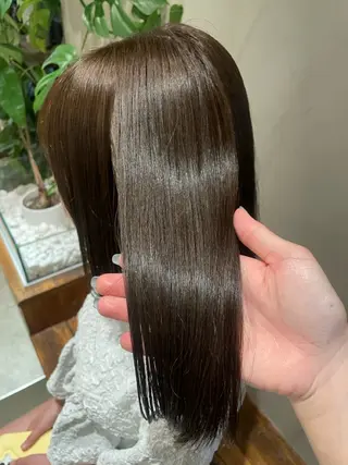 ミディアム カラー シャドウパーマ/新宿 /女子パーマ/和真のヘアスタイル