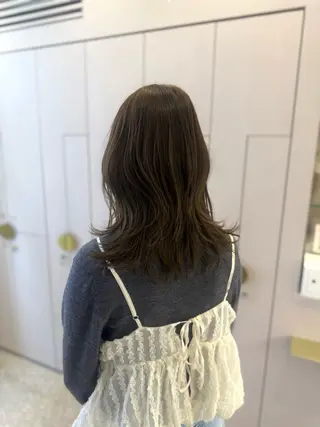セミロング カラー 暖色/オリーブカラー /中村未来🍒🫒のヘアスタイル