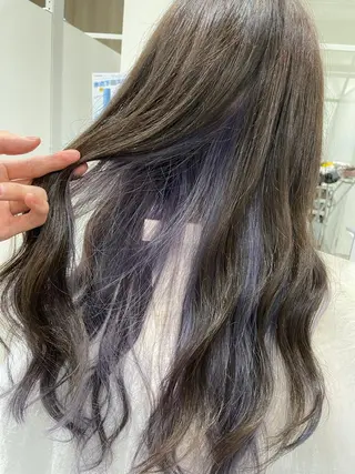 カラー レイヤー/くびれ/ 縮毛/チェレ金剛のヘアスタイル