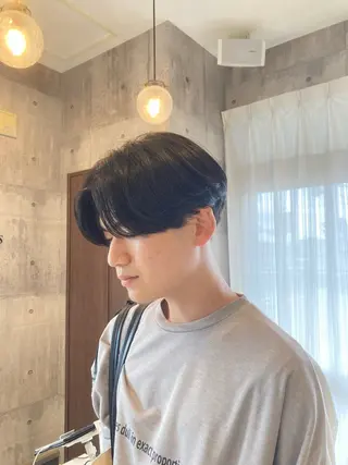 パーマ メンズ ハマノ ミユのヘアスタイル