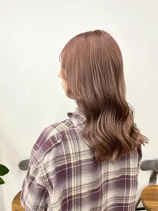 セミロング カラー ヘアアレンジ HIROKO / 透明感暖色カラー🎀のヘアスタイル