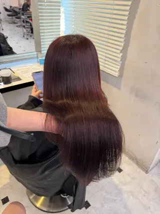 セミロング ♥️韓国風透明感 暖色misa♥️のヘアスタイル
