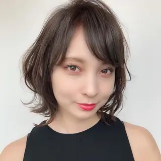 ミディアム カラー レイヤー×髪質改善✨ 渋谷/佐藤侑哉のヘアスタイル