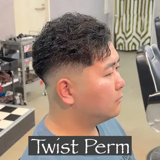 ショート パーマ ヘアアレンジ メンズ MENIN メンズ サロン　望月　涼太のヘアスタイル