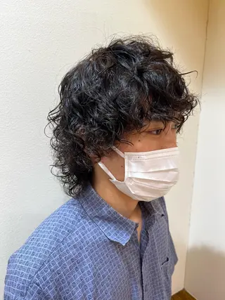 パーマ メンズ Ore🫧タナカマヤ /柔らかい質感カラーのヘアスタイル